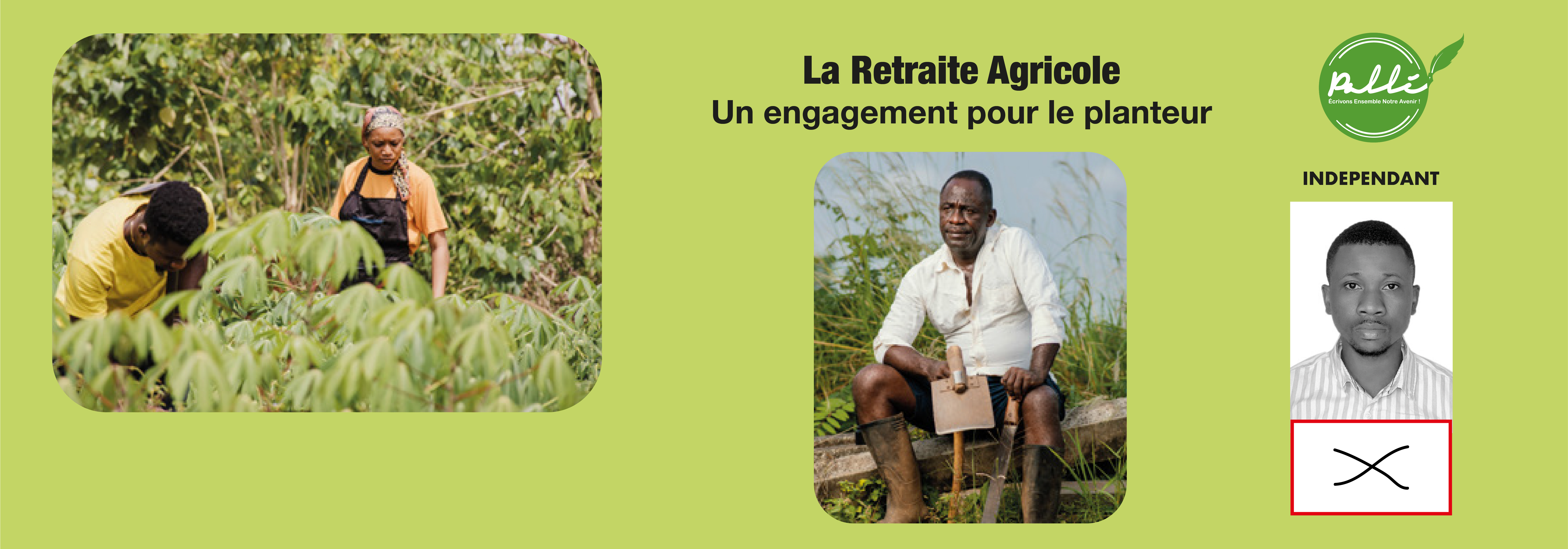 Mon combat : Que votre sueur finance votre retraite et préserve notre héritage vert.